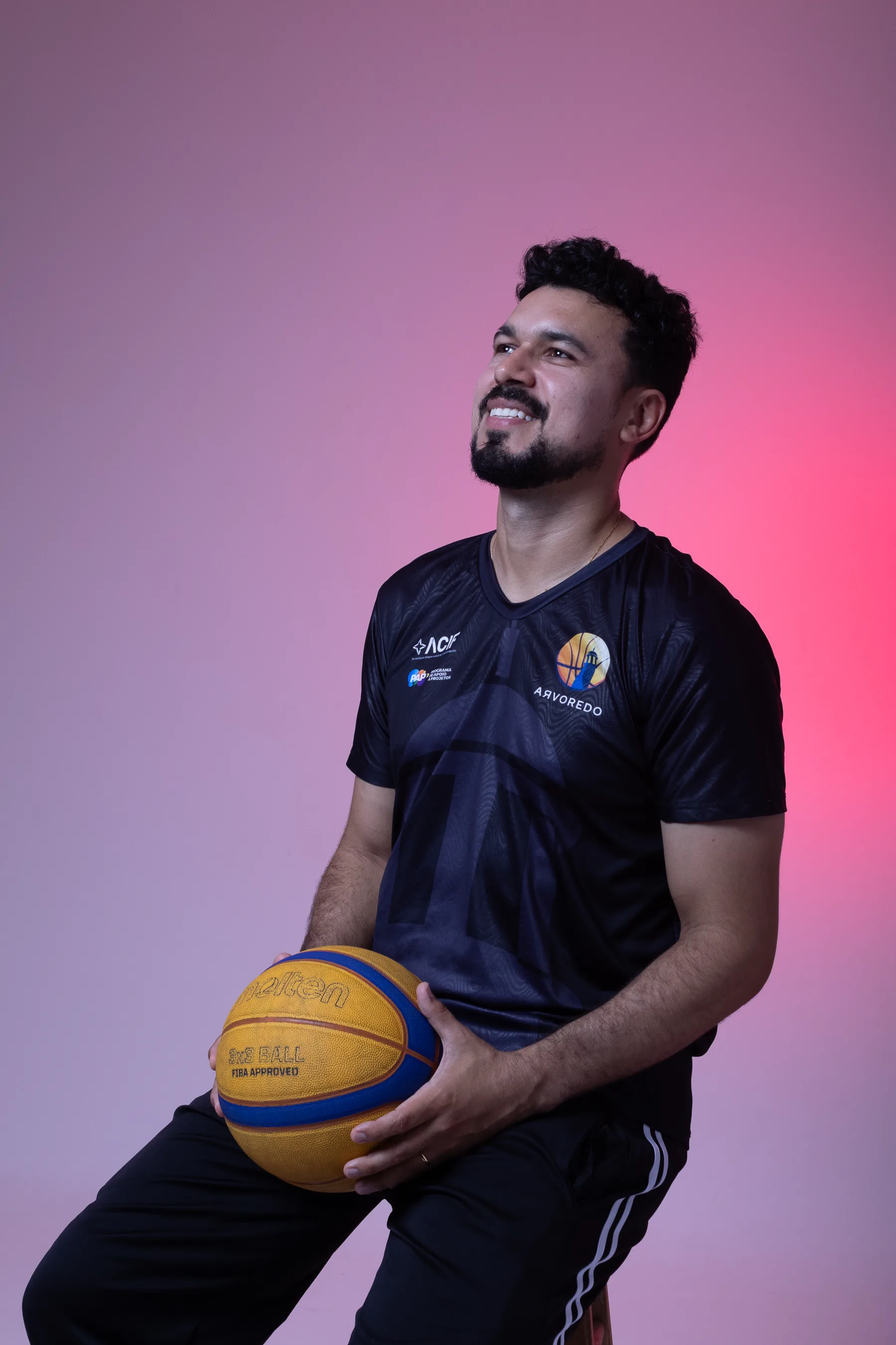 Atleta do projeto em retrato
