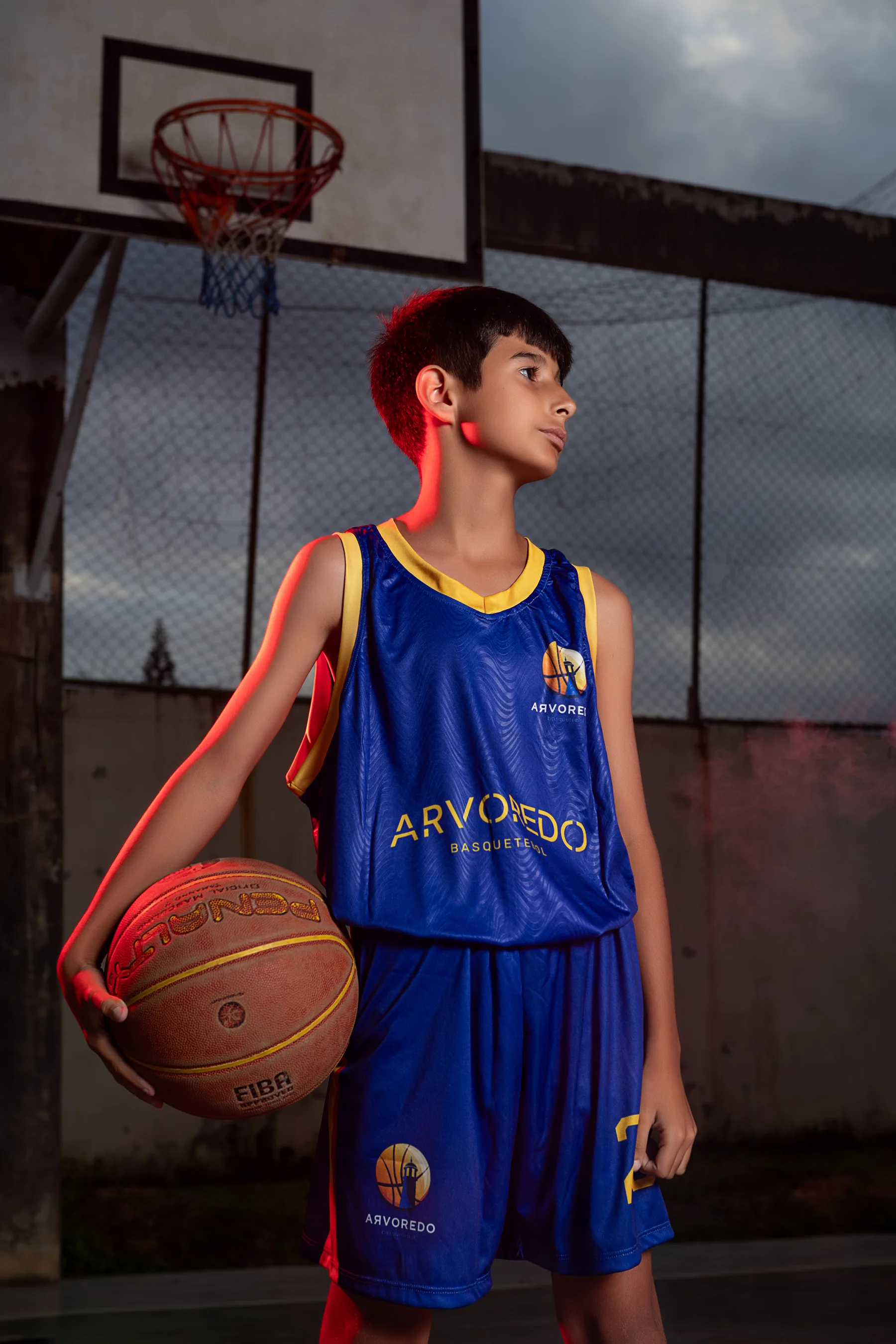 Atleta do projeto em retrato