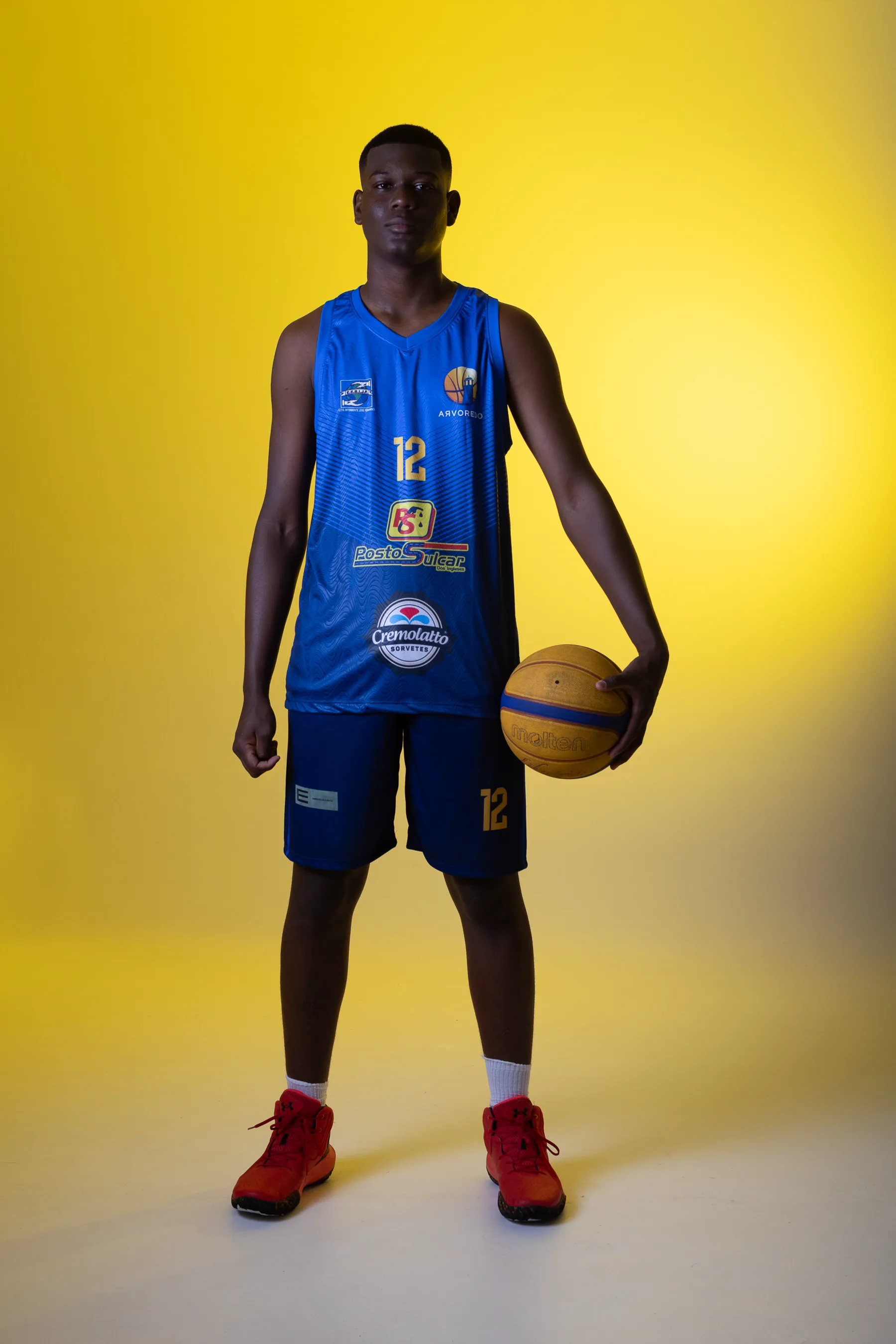 Atleta do projeto em retrato
